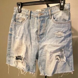 Jean High Waisted Shorts